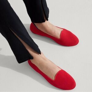 Rothy's  W'ms Round Toe knit Slip On Comfort Loafer Red New in Box 6.5